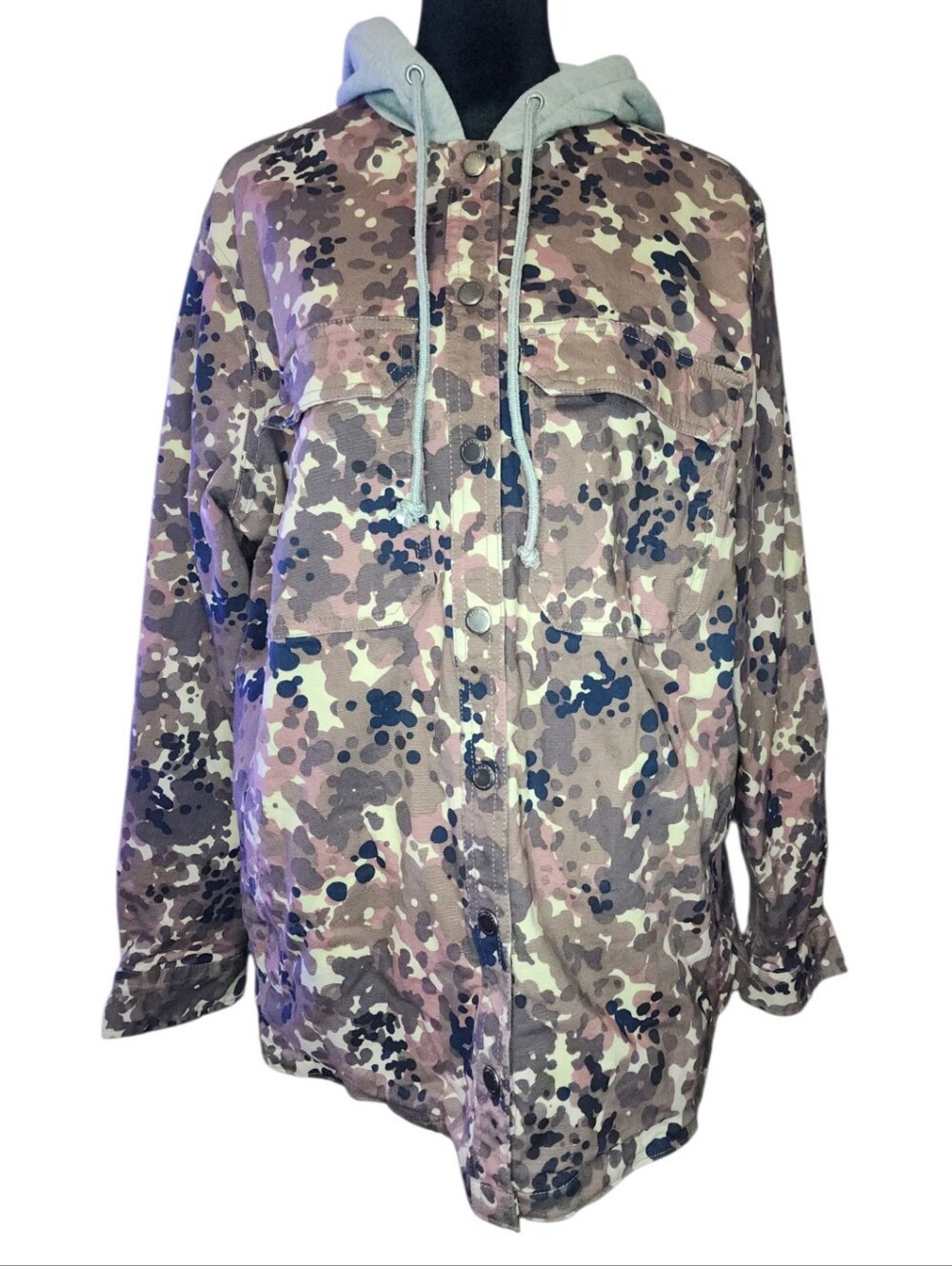 Duluth Trading DuluthFlex Fire Hose Flannel Lined Hooded Jacket, Womens Large